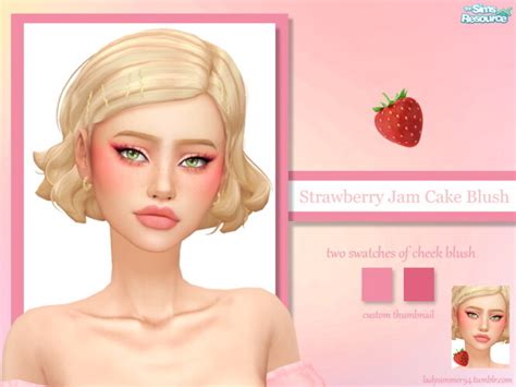 Strawberry Jam Cake Blush By Ladysimmer94 At Tsr Sims 4 Updates