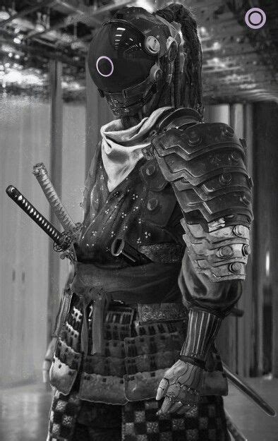 Techno Samurai Cyberpunk Art Samurai Cyberpunk Character