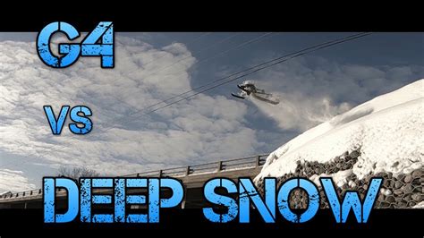 15 Scale Rc Snowmobile G4 Deep Snow Testing Youtube
