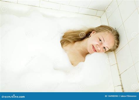 Girl Enjoys In The Bathtub Stock Photo Image Of Luxury