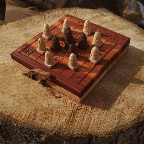 The game ends when a certain condition is met at the end of a player's turn, and the player with the highest sum of money and stock value at the end of this turn wins. Three Wood Brandubh Old Irish Board Game Brandubh Game of ...