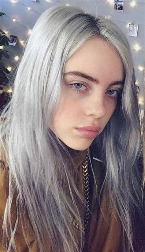 Pin By 𝗺𝗼𝗿𝗶 𝗸𝗼 On Billie Eilish Silver Hair Hair Billie Eilish