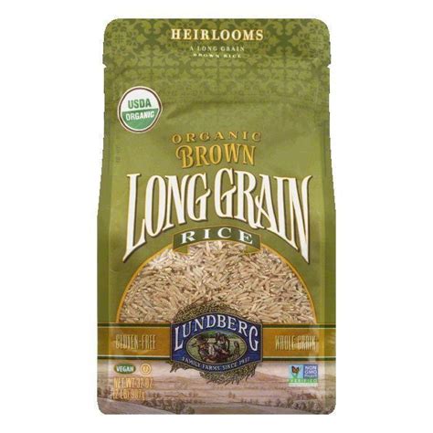 Buy Lundberg Gluten Free Rice Organic Long Grain Brown 32 Oz Pack Of 6