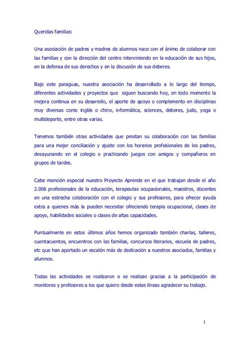 Carta De Despedida A Compañeros De Colegio  Compartir Carta