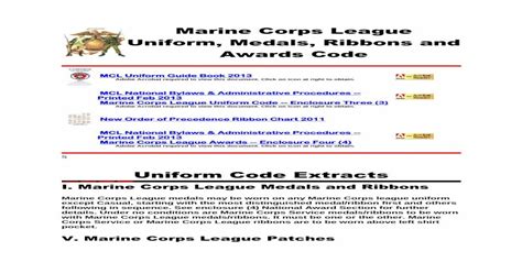 Marine Corps League Uniform Medals Ribbons And Corps League Uniform