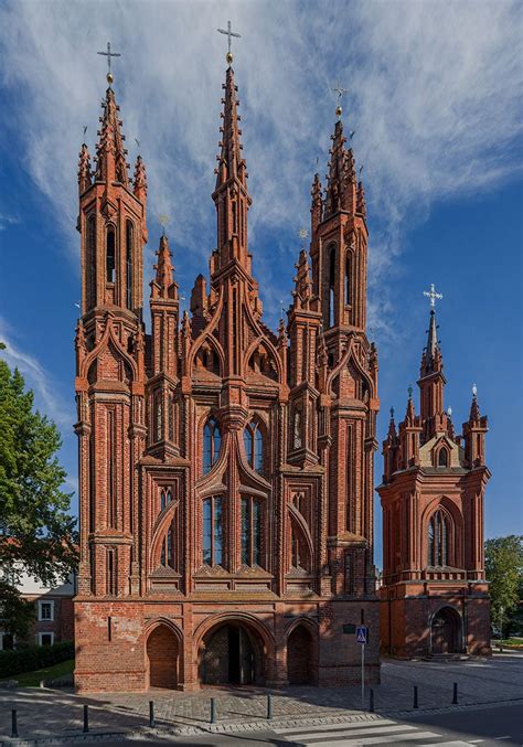 Church Of St Anne In Vilnius Wondermondo
