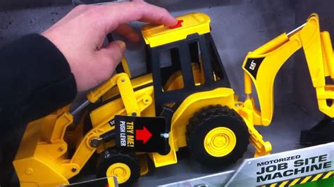Caterpillar Backhoe Motorized Toy Tractor Youtube