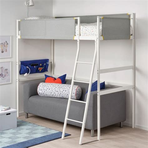 Letto a soppalco ketara di lumokids i bambini amano i letti a soppalco e questo di lumokids è adatto. VITVAL Struttura per letto a soppalco - bianco, grigio ...