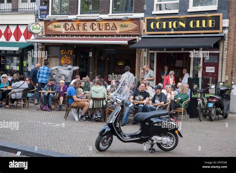 Cafe Bar Cuba And Cotton Club Nieuwmarkt Square Amsterdam Holland