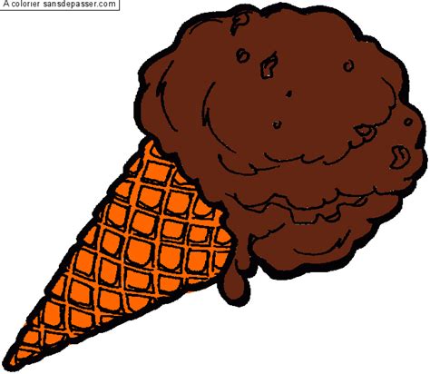Cornet de glace sur l'encyclopédie wikipédia. Coloriage Cornet de glace - Sans Dépasser