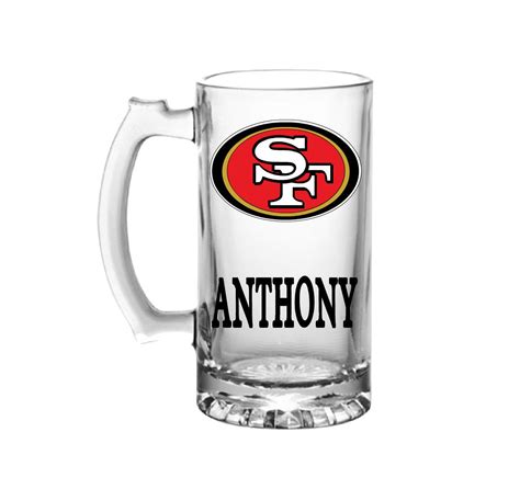 49ers Beer Mug San Francisco 49ers Beer Mug Personalized Beer Mug