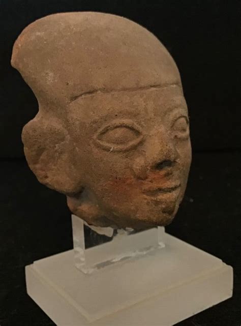 Tumaco La Tolita Head With Cranial Deformation Colombia Pottery