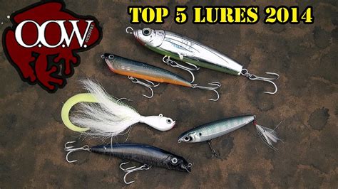 Top 5 Lures 2014 Stripers Wipers And White Bass Oow Outdoors Youtube