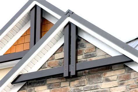 Mar 08, 2019 · while authentic wood has unparalleled quality and unbeatable aesthetic appeal, faux wood can also be used to create realistic and appealing trusses for home decoration. Gable Roof End Decoration - Online Roof Design