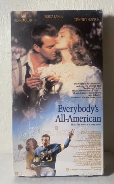 Everybodys All American Vhs 1989 Dennis Quaid Jessica Lange Neuf