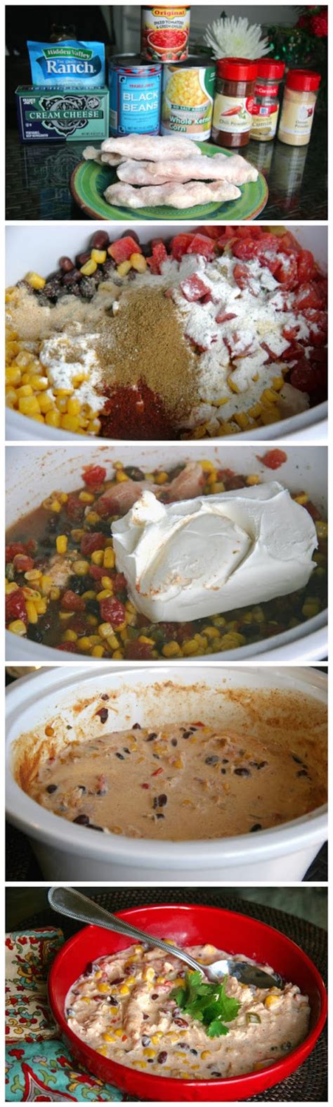 Add back to crock pot. Crock Pot Cream Cheese Chicken Chili | cookglee recipe pictures | Bloglovin'