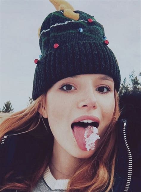 Bella Thorne Says Shes A Hot Mess As She Eats Snow Then Rolls Around