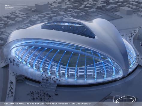Craiova Football Stadium Proposal Proiect Bucuresti Futuristic City