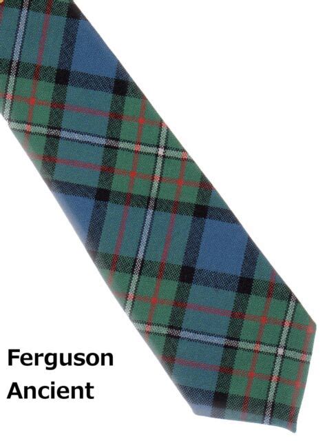 Tartan Tie Clan Ferguson Scottish Wool Plaid Ebay