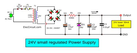 9 Ways To Build 24v Power Supply Circuits With Easy Parts