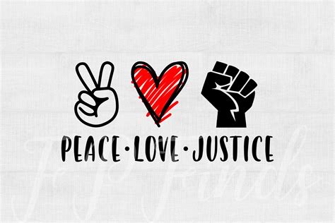 Peace Love Justice Svg Files For Cricut Dxf Files For Etsy Peace