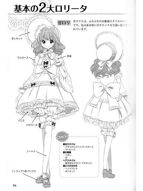 How To Draw Moeoh Characters Basic Lolita Fashion