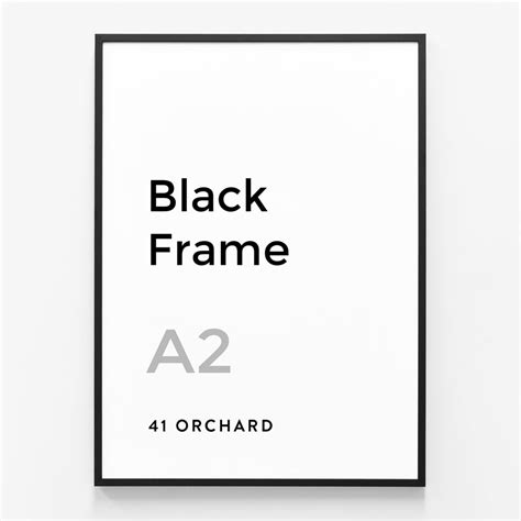 Black Frame A2 Solid Wood Picture Frames 41 Orchard