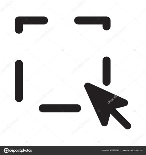Arrow Cursors Pointer Icon Solid Style Stock Vector Image By