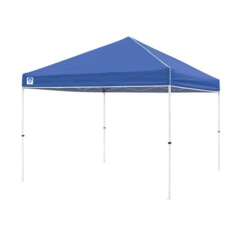 Z Shade 10 Ft L Square Blue Pop Up Canopy In The Canopies Department At
