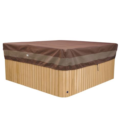 Duck Covers Ultimate Waterproof 86 Inch Square Hot Tub Cover Cap