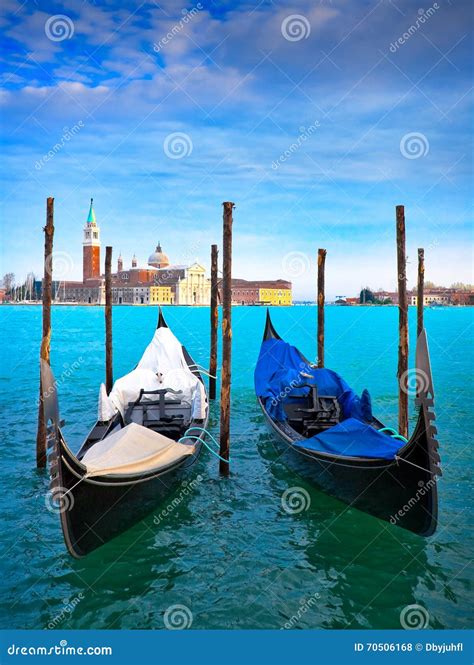 Gondolas In Venice Stock Photo Image Of Della House 70506168