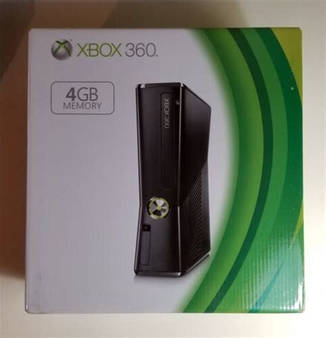 Microsoft Xbox 360 Slim 4gb Black Console Model 1439 Brand New Factory