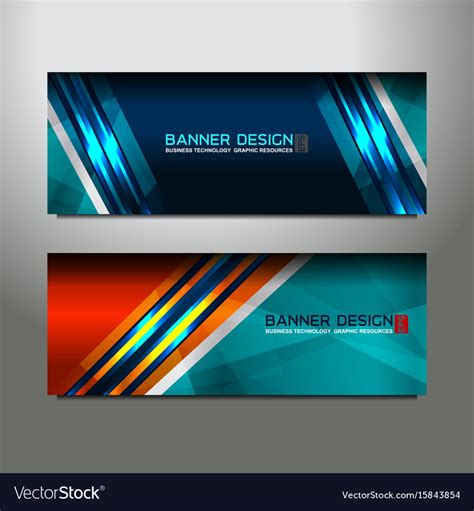 Header Banner Design Royalty Free Vector Image