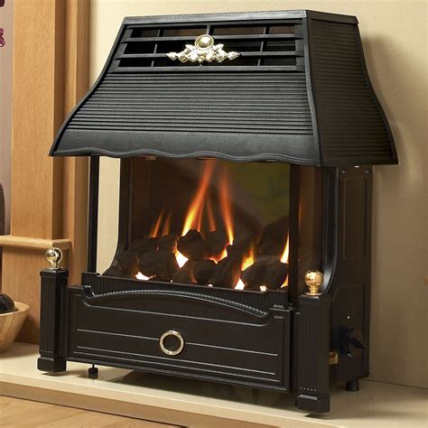 Flavel Natural Gas Fire Emberglow Outset Convector Electronic Top