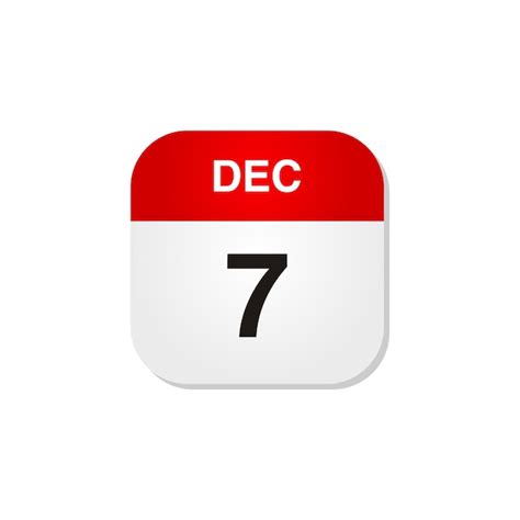 Premium Vector Month December Calendar Icon Vector Template