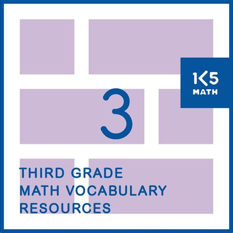 Math Vocabulary Activity Worksheets 3rd Grade By Ricks Resources 3rd