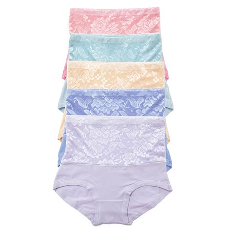 Dodoing 5 Pack Womens Tummy Control Panties Briefs Soft Cotton High