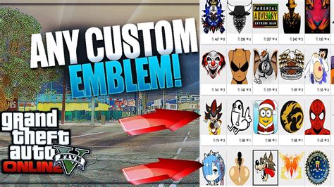 Gta 5 Online How To Get Custom Crew Emblems 2018 Patch 144