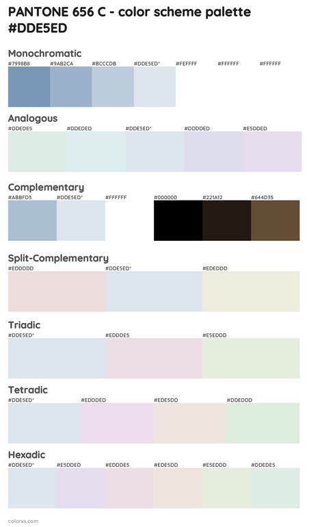 Pantone 656 C Color Palettes And Color Scheme Combinations
