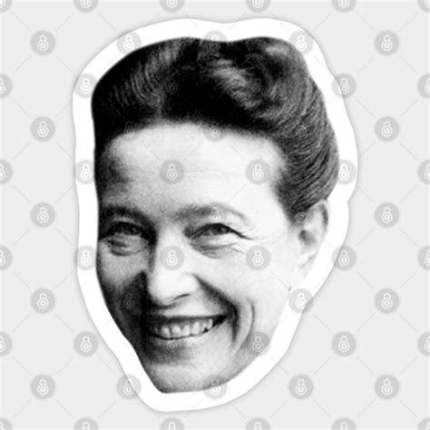 Simone De Beauvoir Simone De Beauvoir Sticker Teepublic