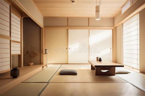 A Minimalist Japanese Style Interior With Clean Lines And Natural