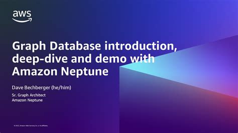 Graph Database Introduction Deep Dive And Demo With Amazon Neptune AWS Virtual Workshop YouTube