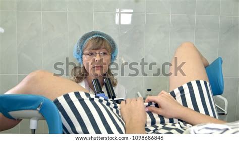 Gynecologist Examining Patient Colposcope Stock Photo Shutterstock