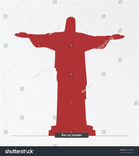Silhouette Cristo Redentor Rio De Janeiro 库存矢量图（免版税）40352896 Shutterstock