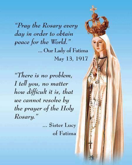 Our Lady Of Fatima Lady Of Fatima Rosary Praying The Rosary