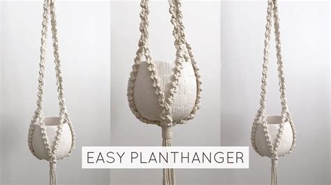 Diy Easy Macrame Plant Hanger Macrame Planthanger Tutorial Step By