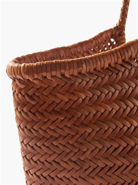 Nantucket Woven Leather Basket Bag Dragon Diffusion Matchesfashion Us