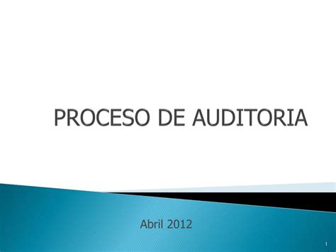 Ppt Proceso De Auditoria Powerpoint Presentation Free Download Id