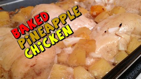 (optional) add fresh pineapple to a different part of griddle and cook for 5 minutes, turning occasionally. Healthy Baked Pineapple CHICKEN Recipe (Bodybuilding ...