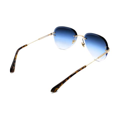 Frameless Aviator Retro Classic Style Sunglasses Etsy